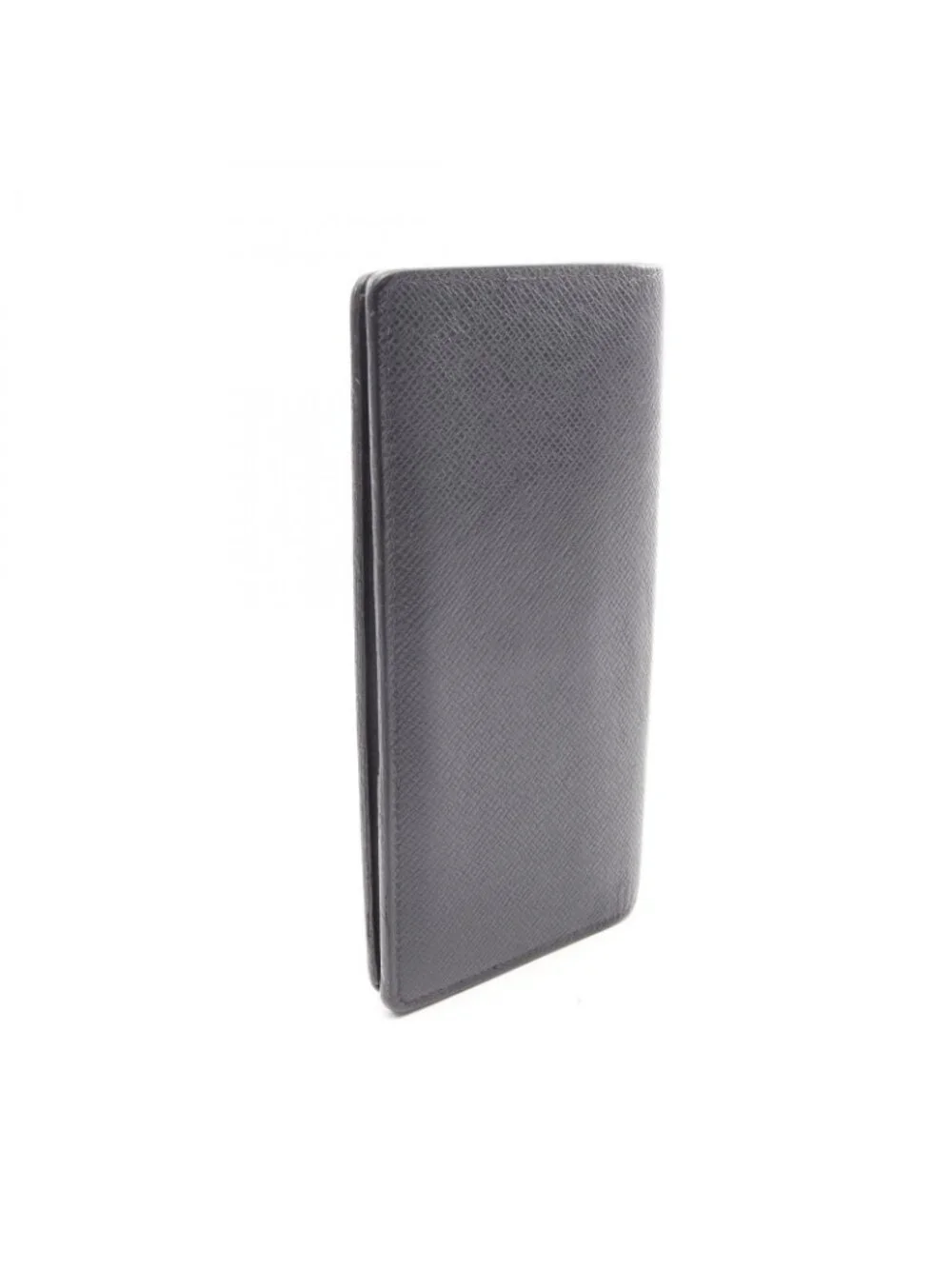 Louis Vuitton Bifold Wallet Portefeuille Brazza Taiga Ardoise Navy Leather